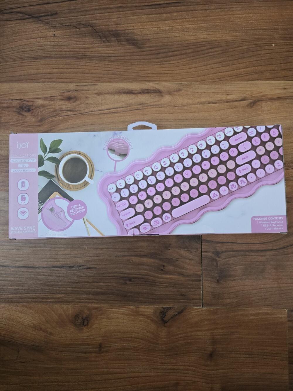 IJoy Wavy Keyboard Pink ABS Slim Design Computer Accessories S29